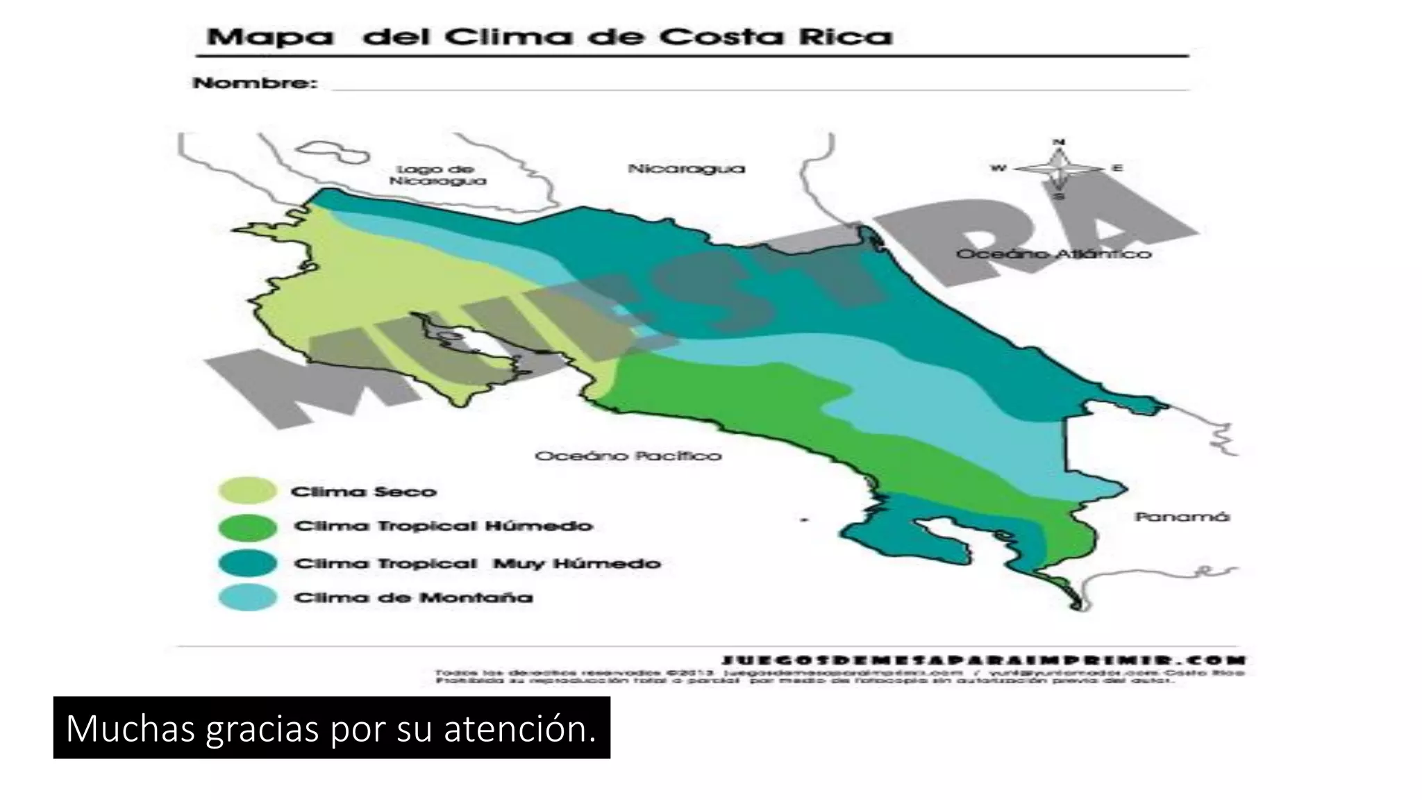 Tipos de climas en costa rica | PDF