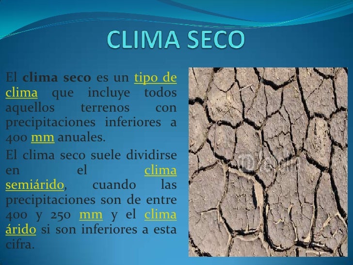 Tipos de climas