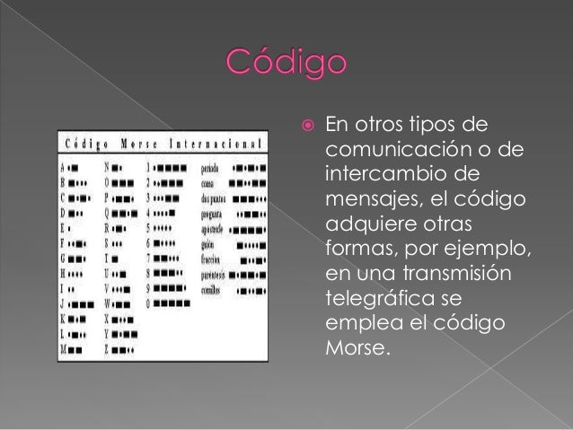 Tipos de códigos