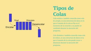 Tipos de Colas en Programación en C++ - Presentación | PPTX