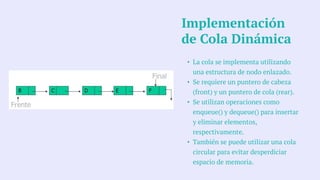 Tipos de Colas en Programación en C++ - Presentación | PPTX