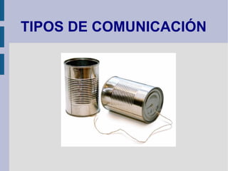 TIPOS DE COMUNICACIÓN 