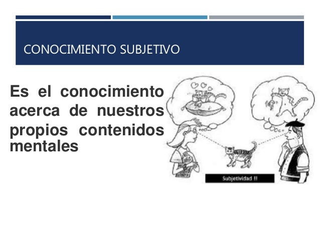 Tipos de conocimiento
