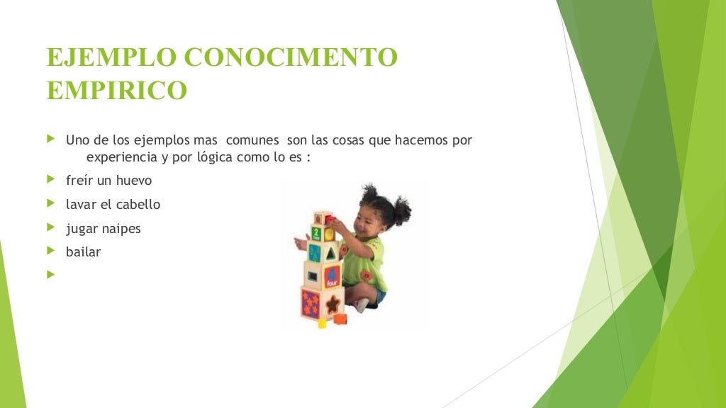 Tipos de conocimiento y ejemplos