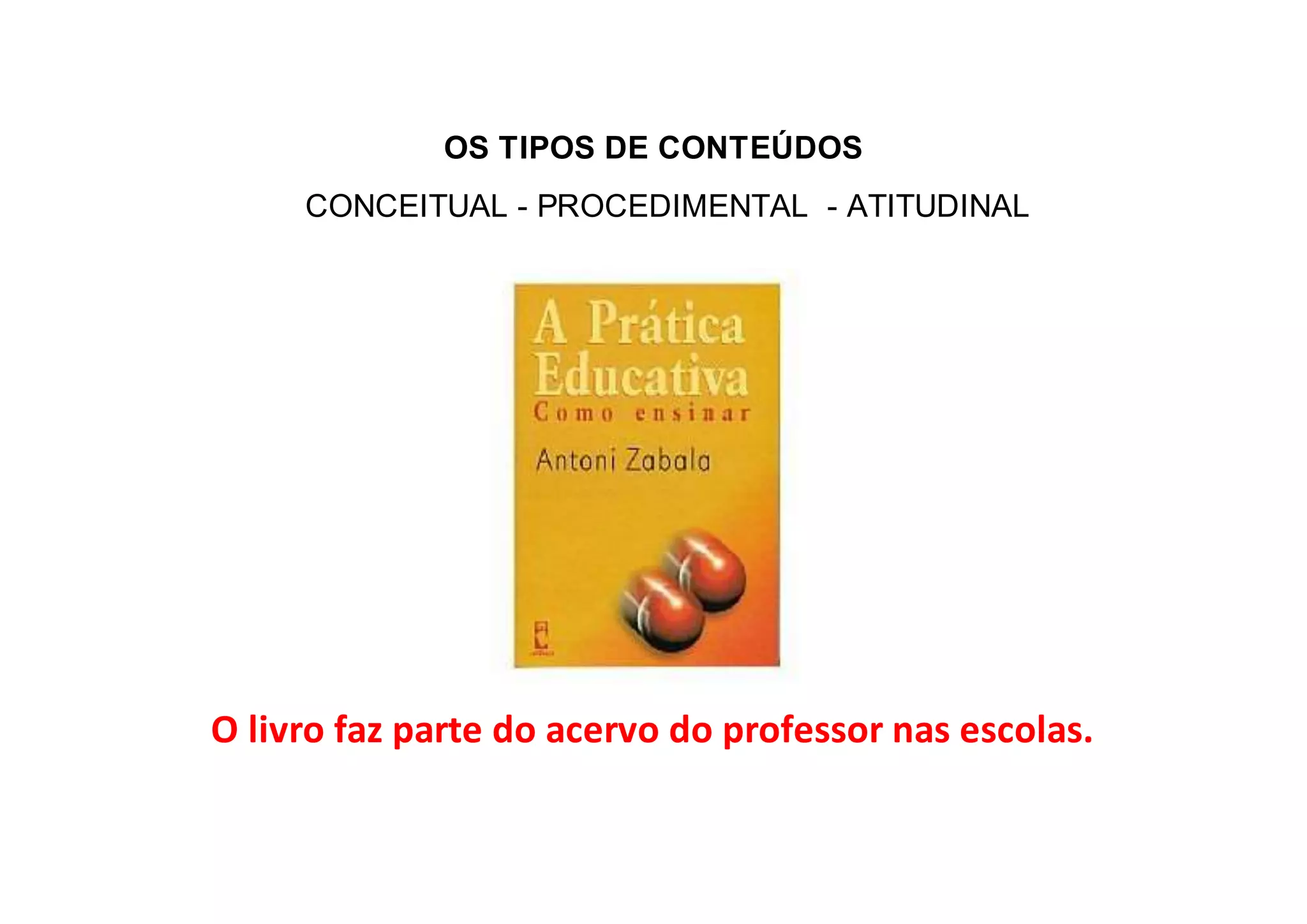 Tipos de conteúdos | PPT