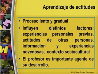 ¿A qué nivel de profundidad y amplitud se trabajarán tomando en cuenta los conocimientos y aptitudes de los alumnos? LP. César Torres Barranco