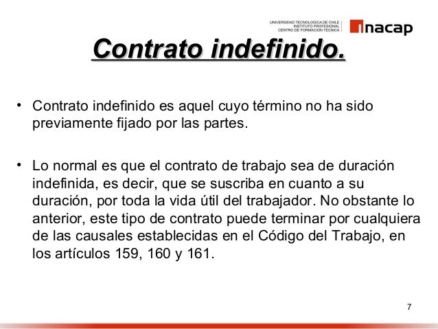 Tipos de contrato