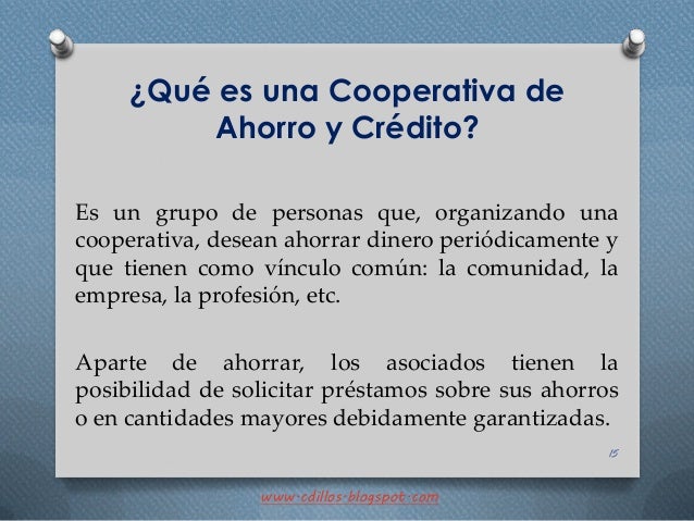 Diferencia Entre Banco Caja De Ahorro Y Cooperativa De ...