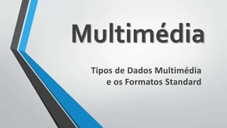 Tipos de Dados Multimédia
e os Formatos Standard
Multimédia
 