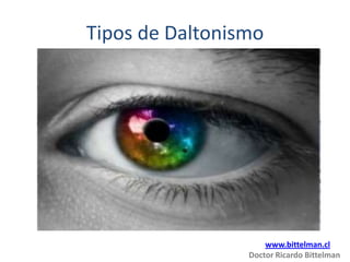 Tipos de Daltonismo




                     www.bittelman.cl
                 Doctor Ricardo Bittelman
 