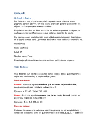 variables, constantes y tipos de datos en python | PDF