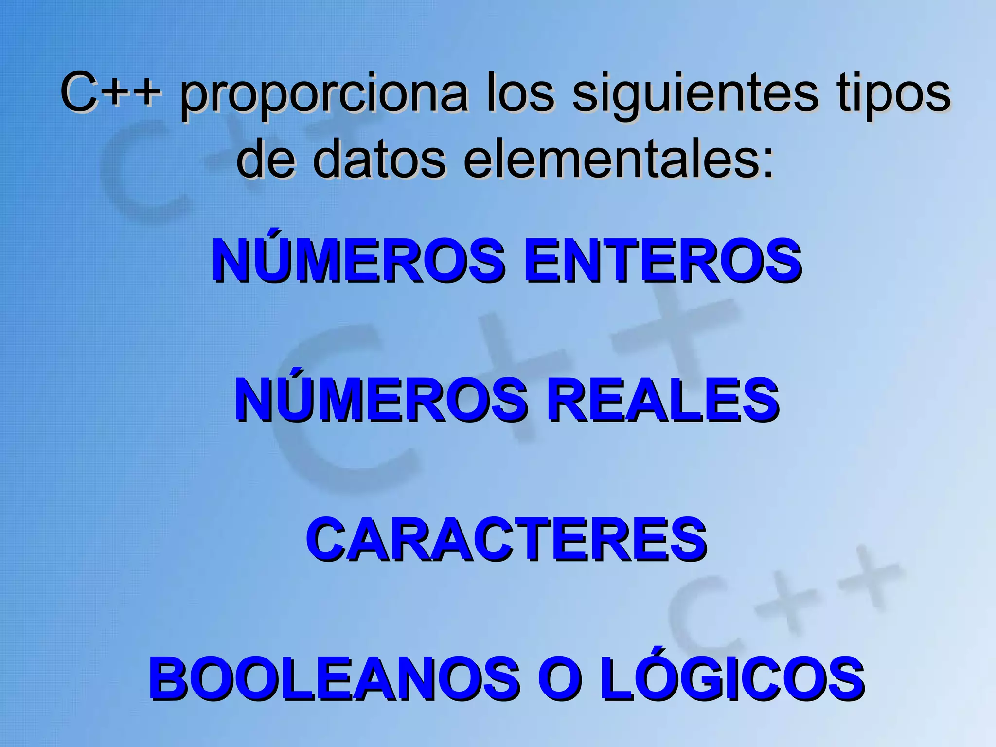 Tipos de Datos en C++ | PPT