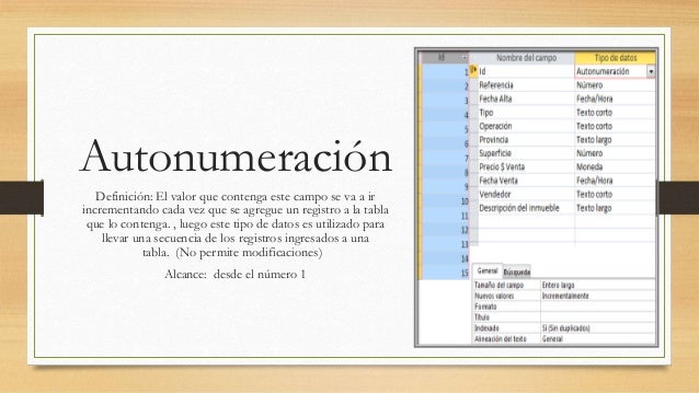 Definicion De Texto Corto En Access es.slideshare.net