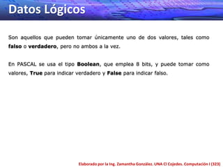 Tipos de datos en pascal | PPTX
