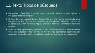 Tipos de datos en postgres | PPTX