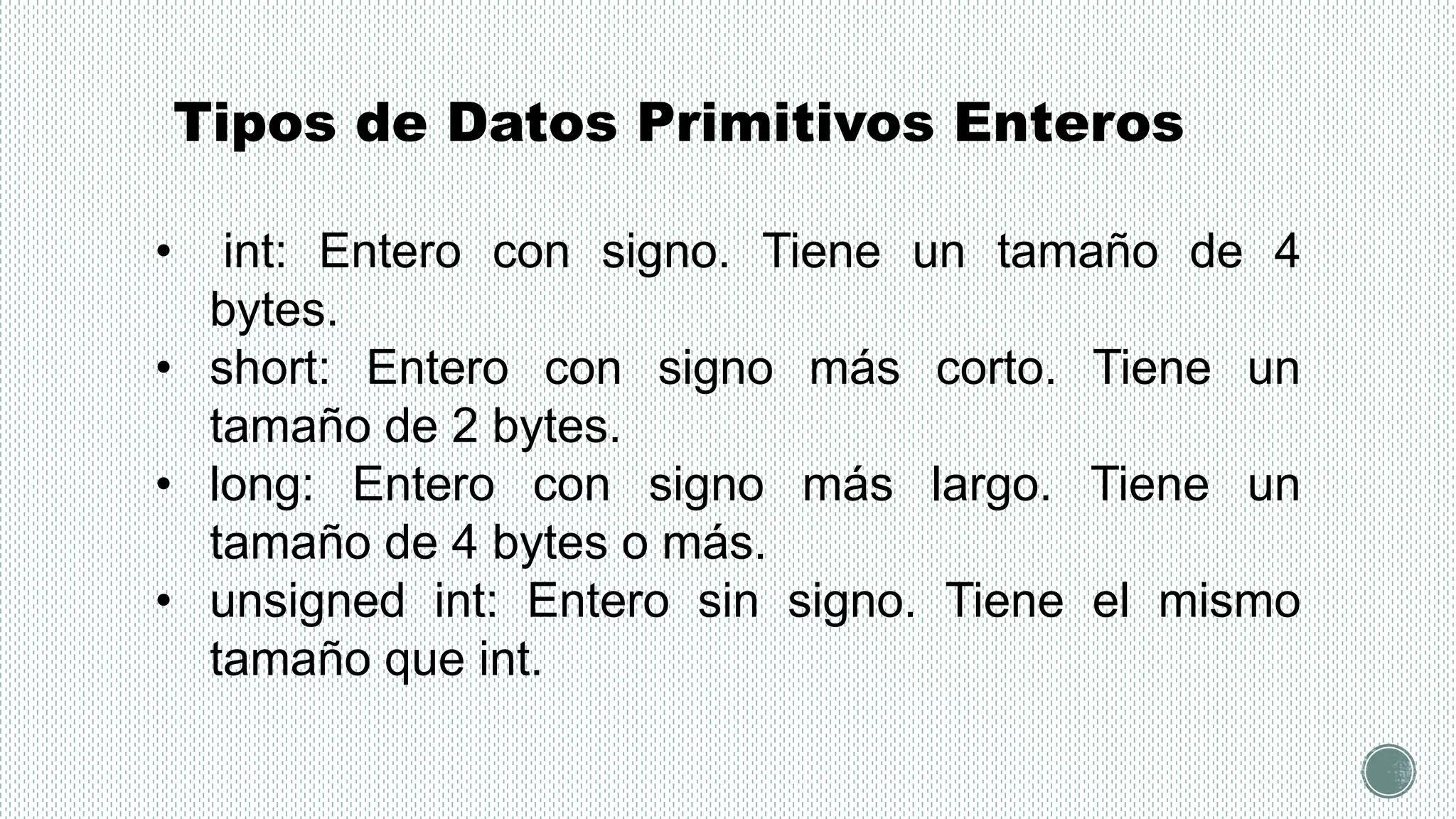Tipos de Datos Primitivos | PPTX