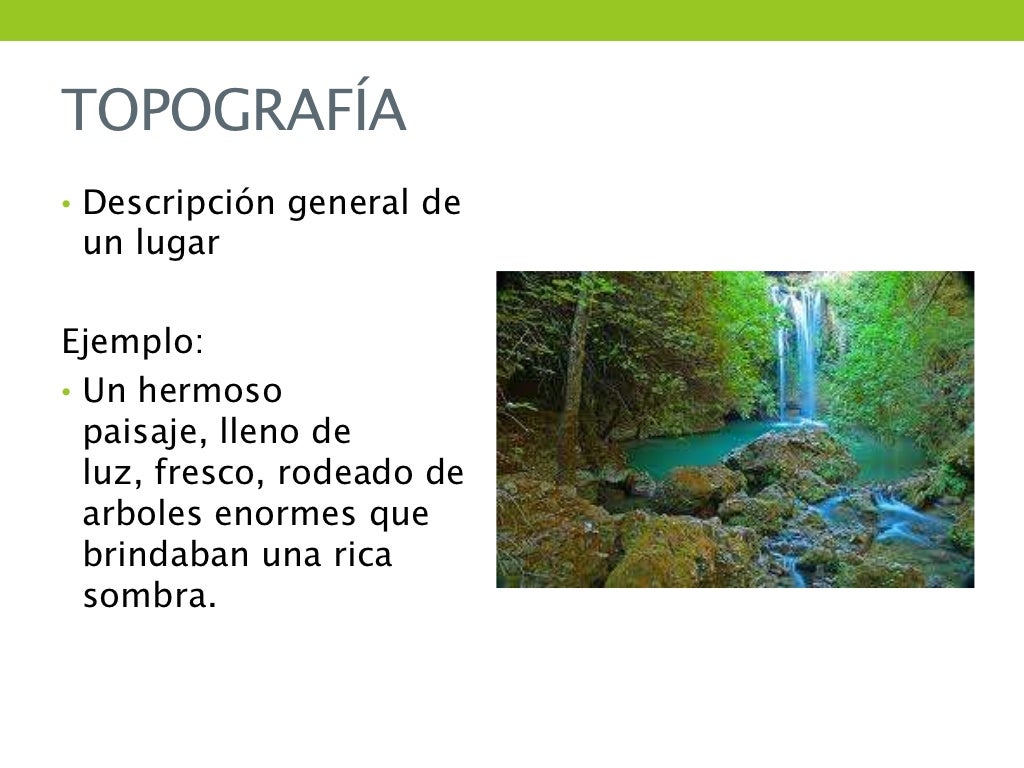 Descripcion De Un Paisaje