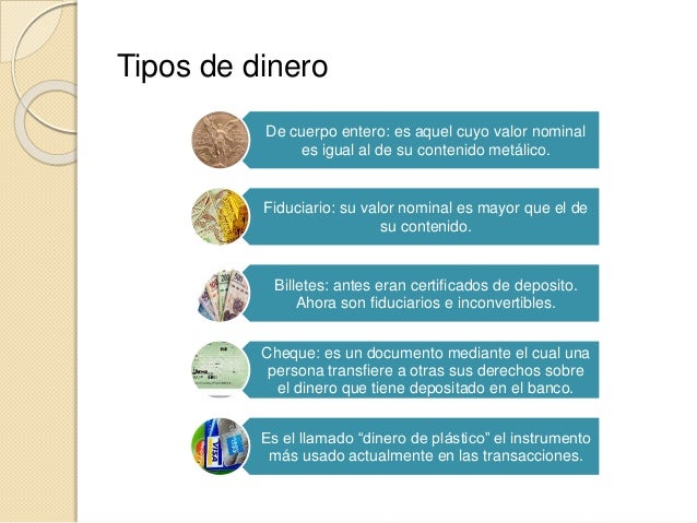 Los 3 Tipos De Dinero - abaggemo