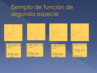 Ejemplo de función de segunda especie
