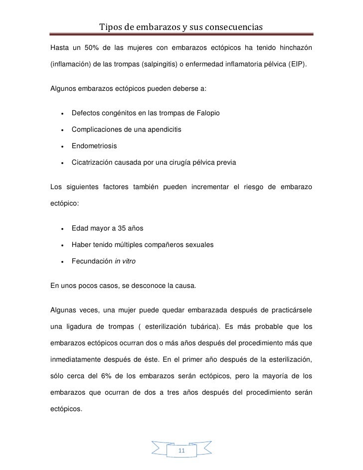 Tipos De Embarazo Y Sus Consecuencias Con Hipotesis Y Teorias