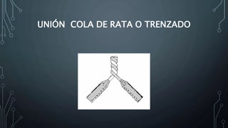 UNIÓN COLA DE RATA O TRENZADO 
 