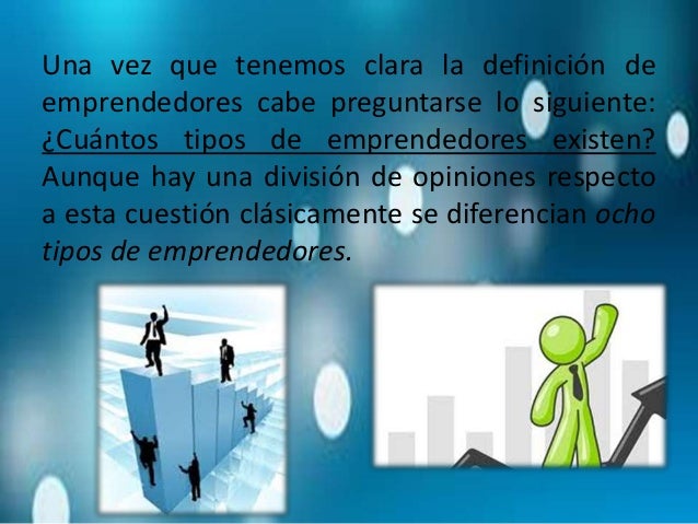 Tipos de emprendedores