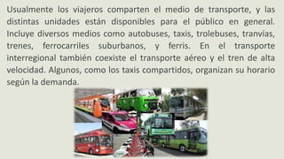 Empresas de transporte que utiliza : Contacto e información