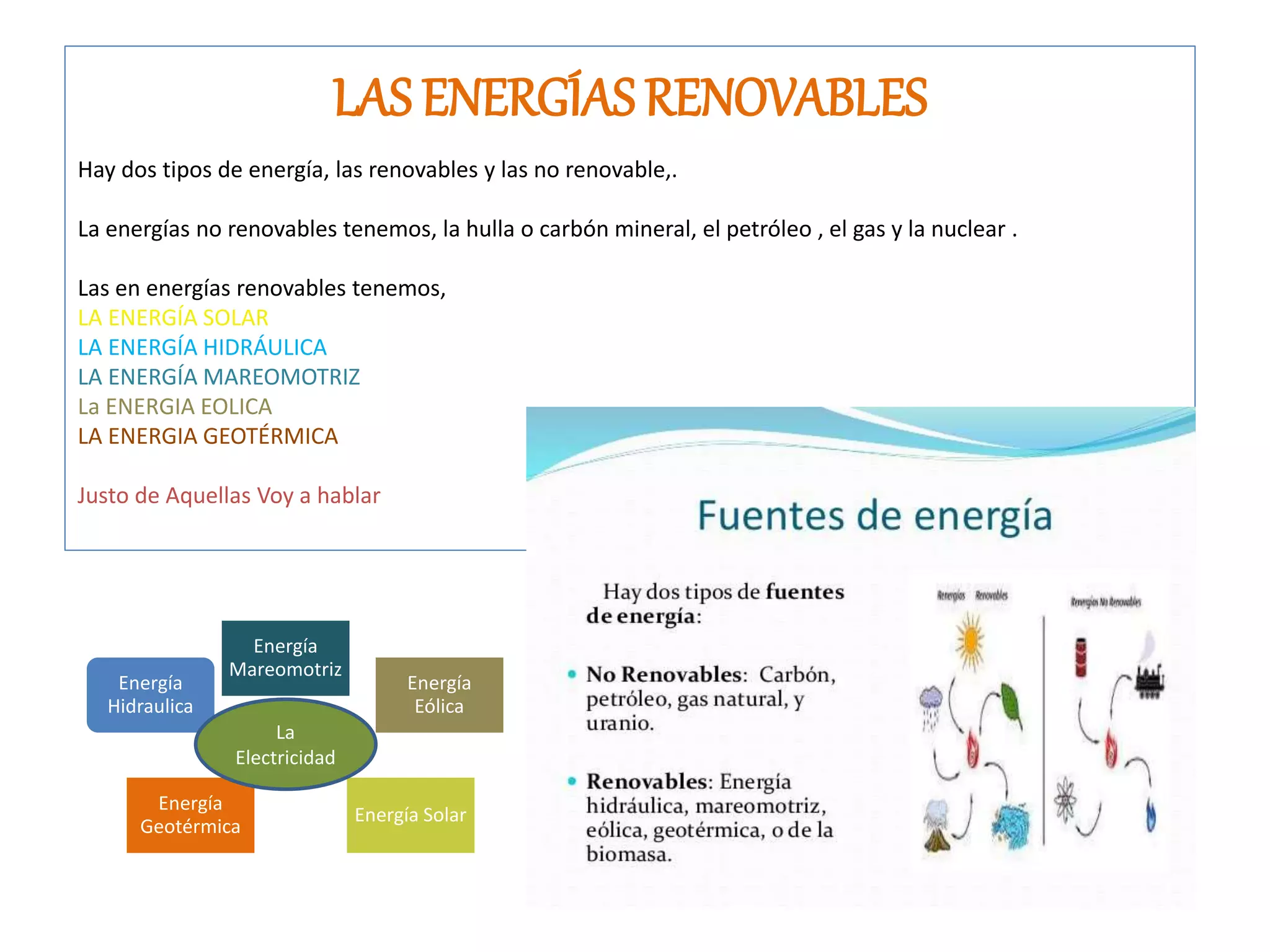 Tipos de energía renovable | PPT
