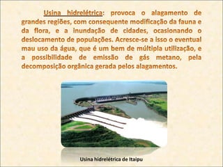 Tipos de Usinas e seus Impactos no Meio Ambiente