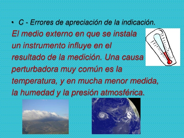 Tipos de Errores en las Mediciones Tipos de Errores en las Mediciones