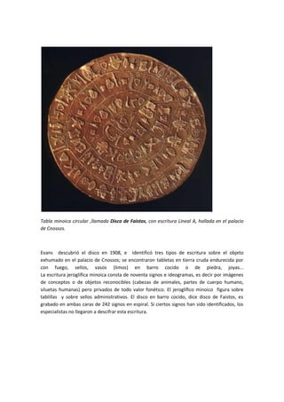 Lineal A Tipos de escritura | PDF