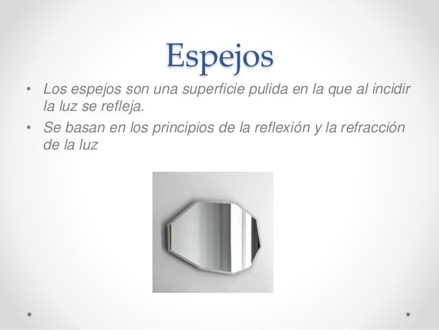 Tipos de espejos
