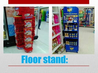 Floor stand:
 