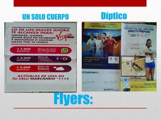 Flyers:
UN SOLO CUERPO Díptico
 