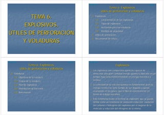 Tipos de explosivos