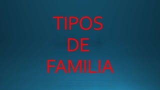 TIPOS
DE
FAMILIA
 
