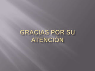 Gracias por su atención 