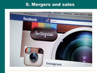 9. Mergers and sales
 