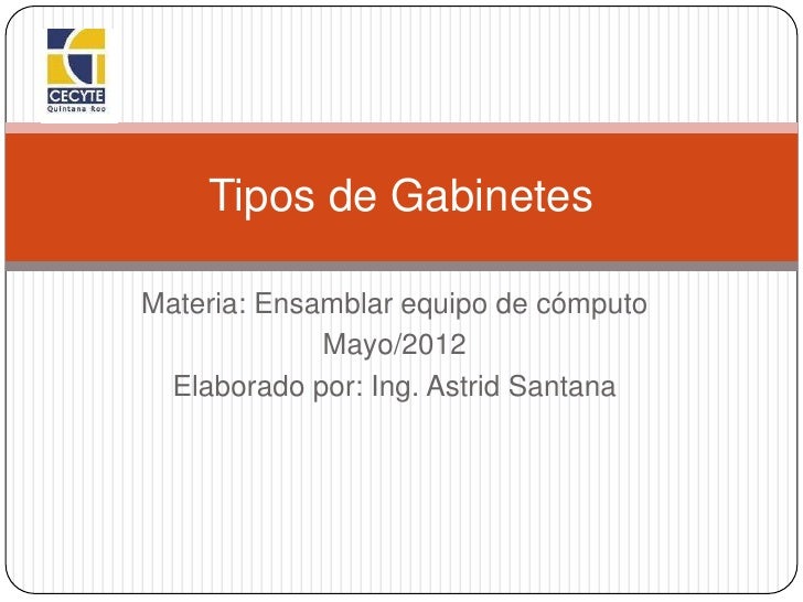 Tipos de gabinetes