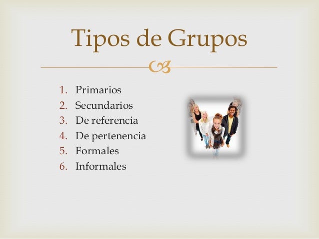 Tipos de grupos