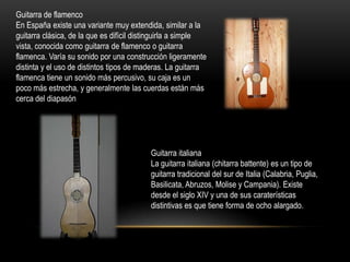 Tipos de guitarra
