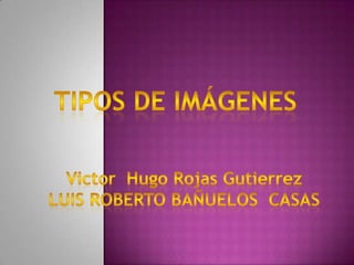 Tipos de imágenes Victor  Hugo Rojas Gutierrez LUIS ROBERTO BAÑUELOS  CASAS 