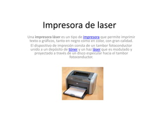 Tipos de impresoras
