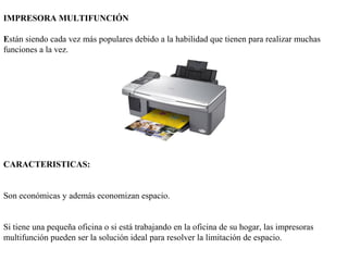 Tipos de impresoras joseluislopez