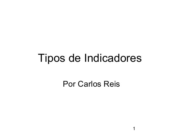Tipos de indicadores forex