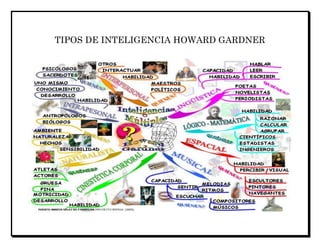 TIPOS DE INTELIGENCIA HOWARD GARDNER

 