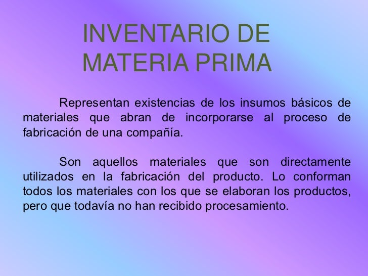TIPOS DE INVENTARIOS TIPOS DE INVENTARIOS