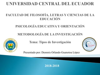 Presentado por: Dennnis Orlando Guanotoa López
2018-2018
 