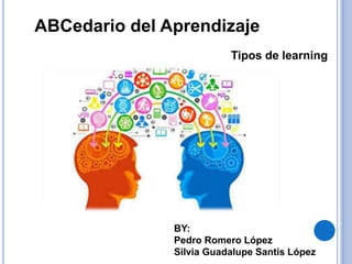 Tipos de learning
BY:
Pedro Romero López
Silvia Guadalupe Santis López
ABCedario del Aprendizaje
 