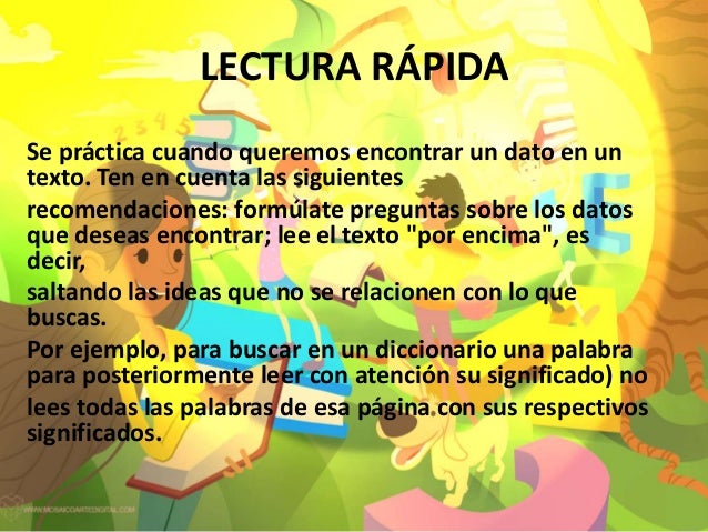 Tipos de lectura